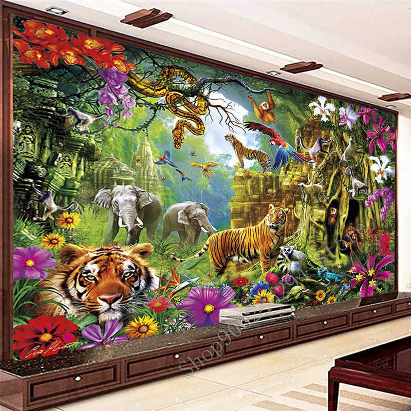 Big Size Diamond Painting 5D Animal World Tiger Elephant Embroidery DIY Mosaic Gift Home Decor FF2748 210608
Big Size Diamond Painting 5D Animal World Tiger Elephant Embroidery DIY Mosaic Gift Home Decor FF2748 210608