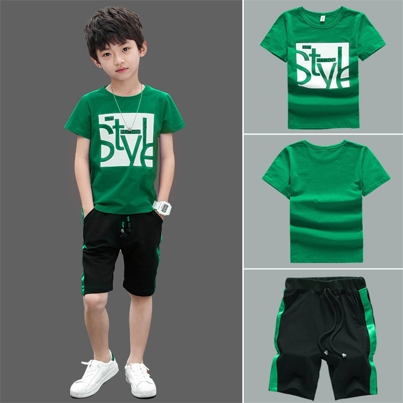 Boys Clothes Set Short Sleeve T-Shirt +Pants Summer Kids Boy Sports Suit Children Clothing Outfits Teen 5 6 7 8 9 10 11 12 Years 210326, Blue
Boys Clothes Set Short Sleeve T-Shirt +Pants Summer Kids Boy Sports Suit Children Clothing Outfits Teen 5 6 7 8 9 10 11 12 Years 210326, Blue