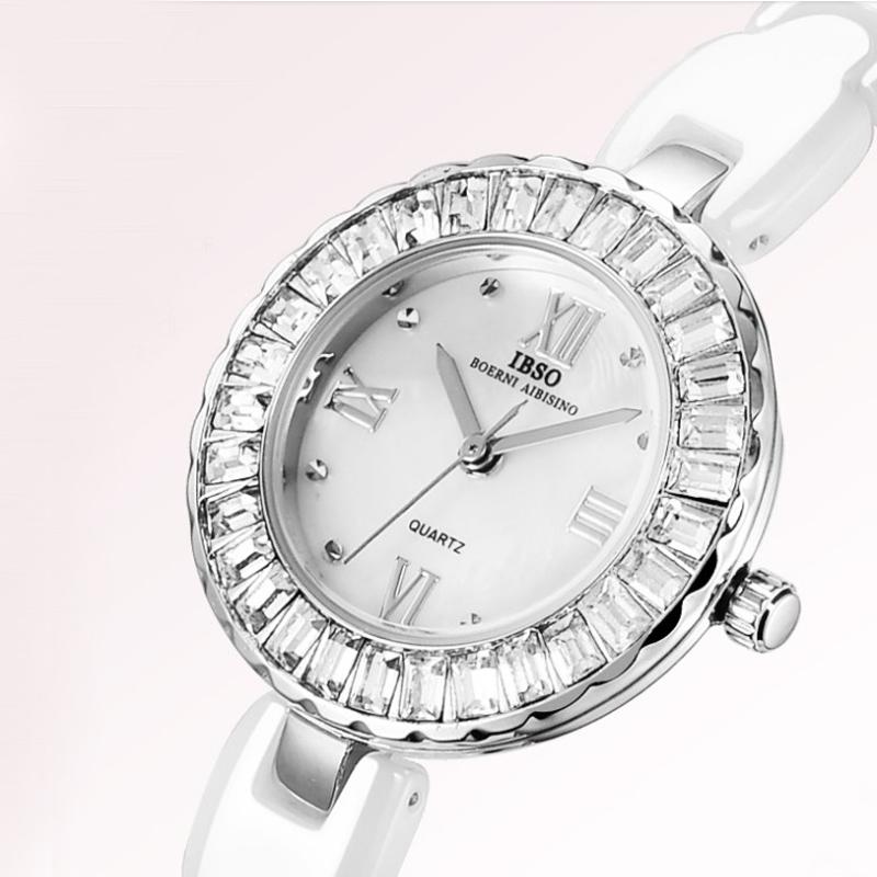 Wristwatches IBSO 2021 Women Watches Fashion Shell Dial Ceramic Strap Quartz Luxury Crystal Ladies, 3842white
Wristwatches IBSO 2021 Women Watches Fashion Shell Dial Ceramic Strap Quartz Luxury Crystal Ladies, 3842white