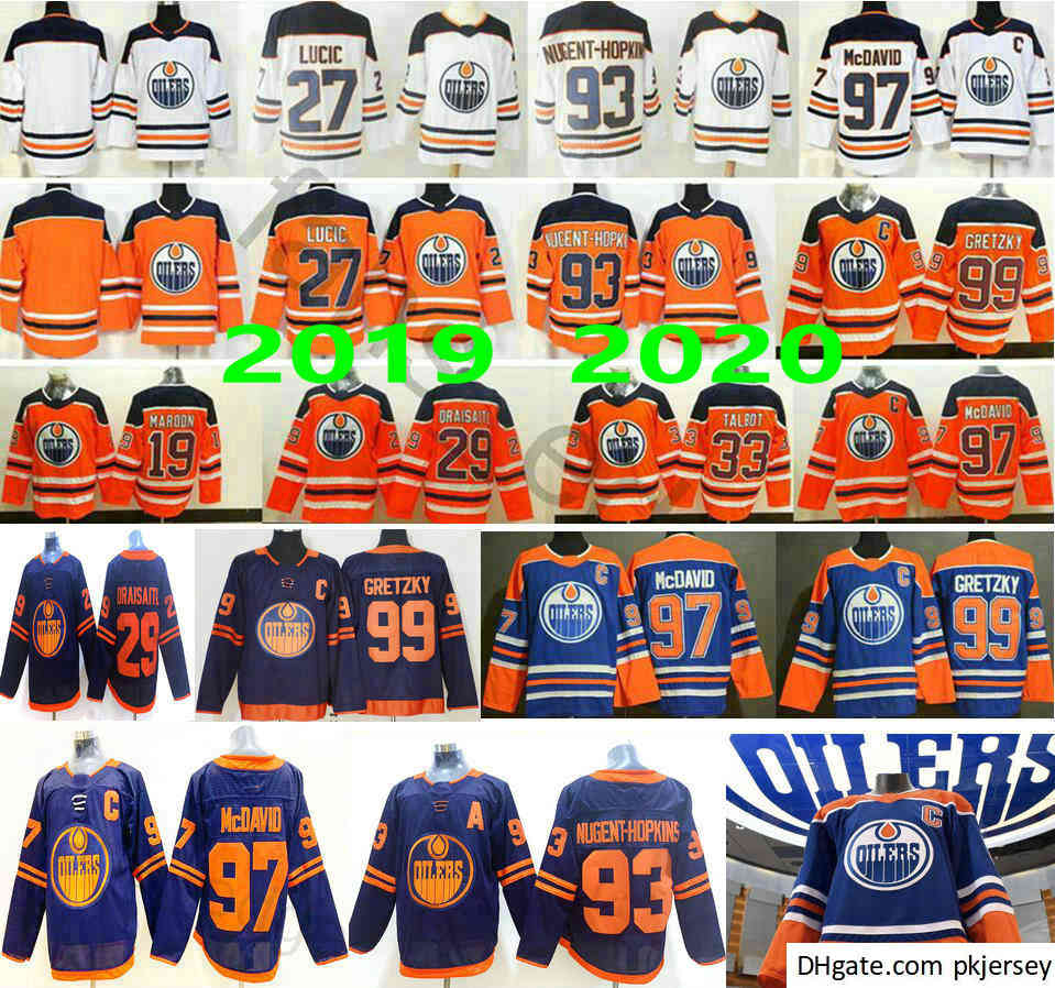 2020 New Third Edmonton Oilers #29 Leon Draisaitl 93 Ryan Nugent-Hopkins 99 Wayne Gretzky 97 McDavid Man Woman Kids Ice Hockey Jerseys, Black;red
2020 New Third Edmonton Oilers #29 Leon Draisaitl 93 Ryan Nugent-Hopkins 99 Wayne Gretzky 97 McDavid Man Woman Kids Ice Hockey Jerseys, Black;red