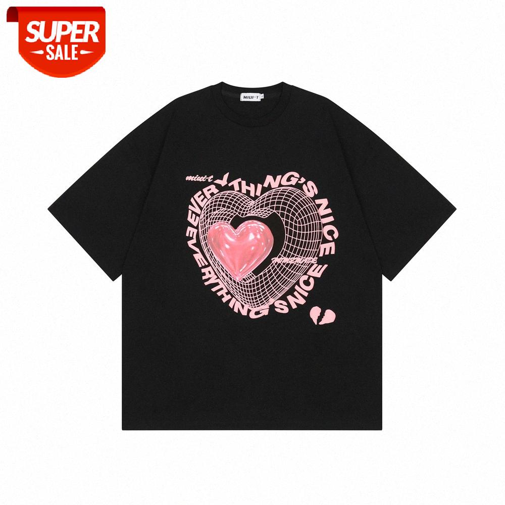 Love letter foam printing short-sleeved T-shirt men's bf Harajuku style street loose round neck five-point sleeves #IZ0A, White;black
Love letter foam printing short-sleeved T-shirt men's bf Harajuku style street loose round neck five-point sleeves #IZ0A, White;black