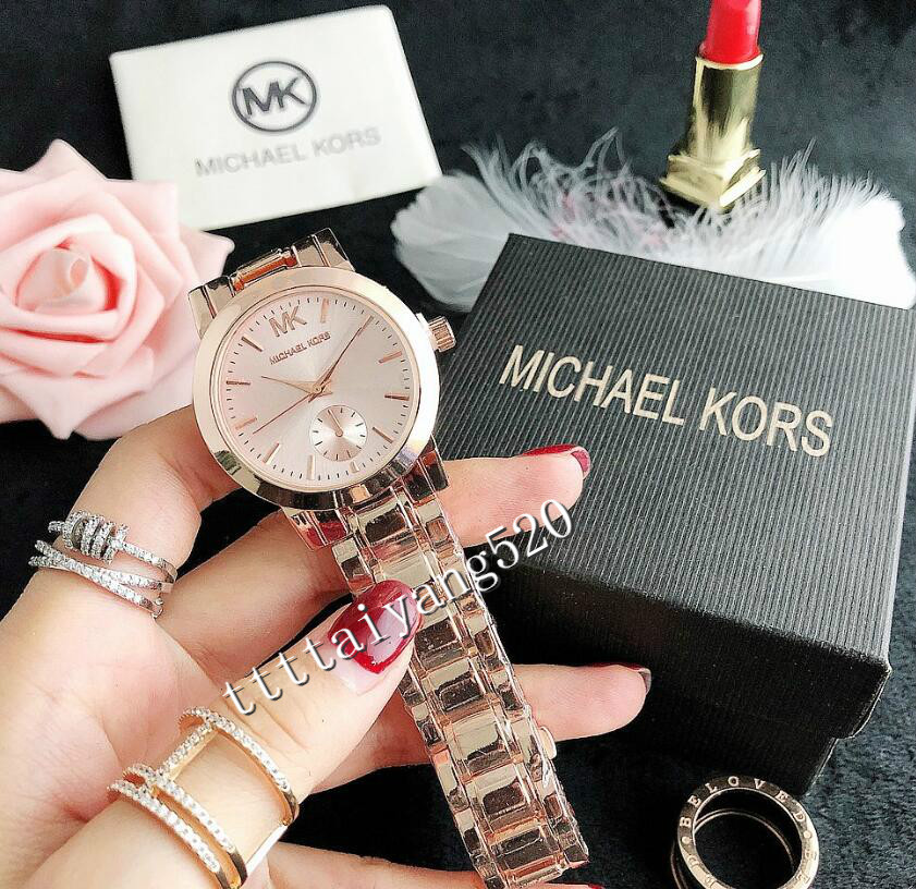 010 michaelmkkors Fashion designer Watches women Girl Big letters women Clock Wristwatch steel band watch Quartz watch men, Black;brown
010 michaelmkkors Fashion designer Watches women Girl Big letters women Clock Wristwatch steel band watch Quartz watch men, Black;brown