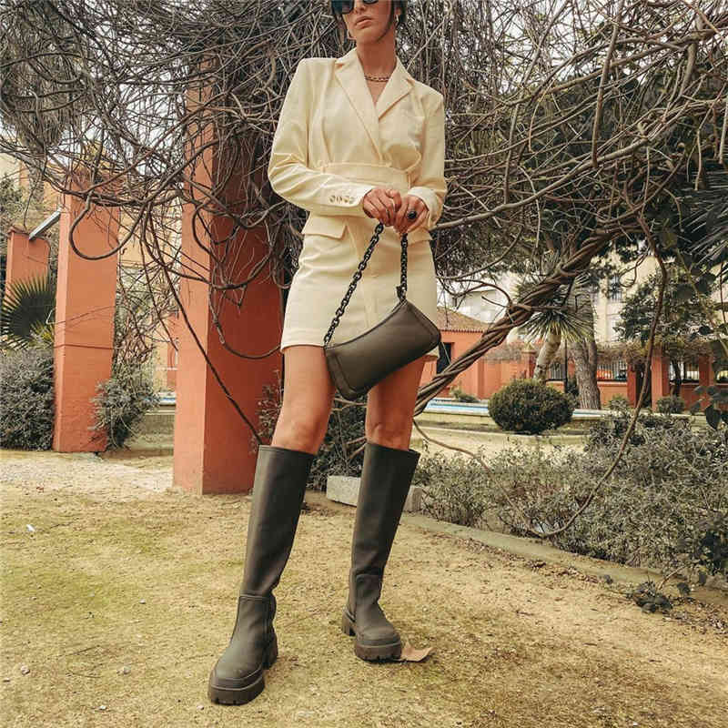 Elegant Woman Beige Slim Blazer Mini Dress Spring Casual Office Ladies A-Line Dresses Female High Waist 210515