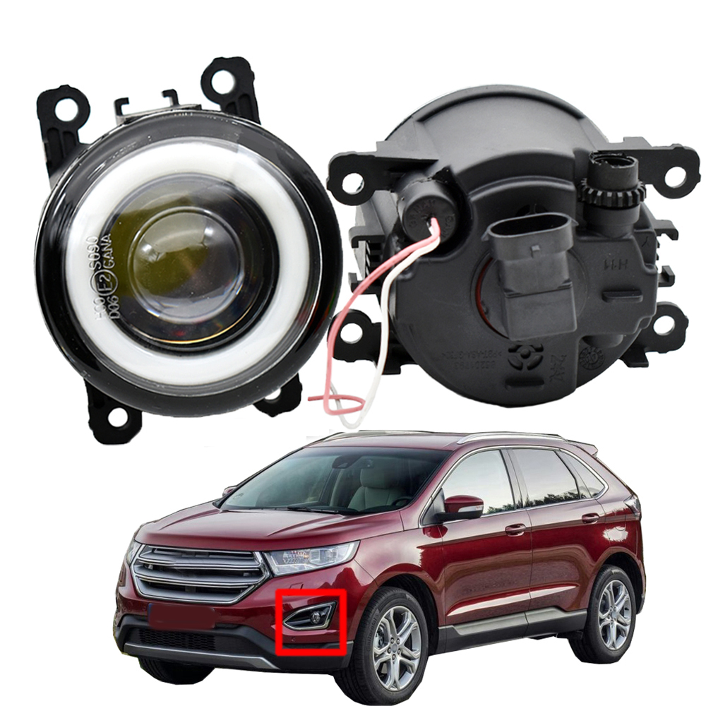 2pcs/pair LED fog Lights For Ford Edge 2015-2017 MK2/3 Fusion Fiesta Tourneo Transit 2001-2015 Figo 2015-2016