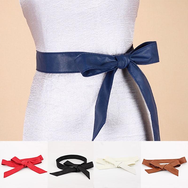 Long PU Leather Self-tie Waist Belt Lace-Up Bowknot Women Female Tie Cummerbund Solid Corset Slimming Girdle Strap Belts, Black;brown
Long PU Leather Self-tie Waist Belt Lace-Up Bowknot Women Female Tie Cummerbund Solid Corset Slimming Girdle Strap Belts, Black;brown