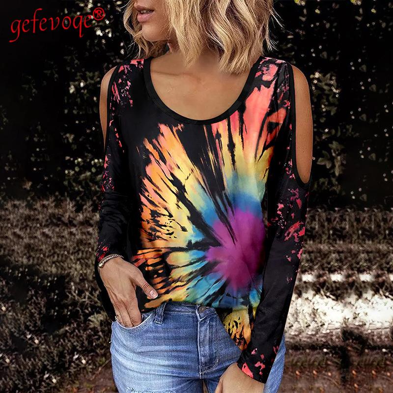 Women' T-Shirt Sexy Off Shoulder O Neck Long Sleeve Top Women 2022 Spring Clothes Fashion Casual Streetwear Print Loose Basic Tee T Shirt F, Multicolor
Women' T-Shirt Sexy Off Shoulder O Neck Long Sleeve Top Women 2022 Spring Clothes Fashion Casual Streetwear Print Loose Basic Tee T Shirt F, Multicolor
