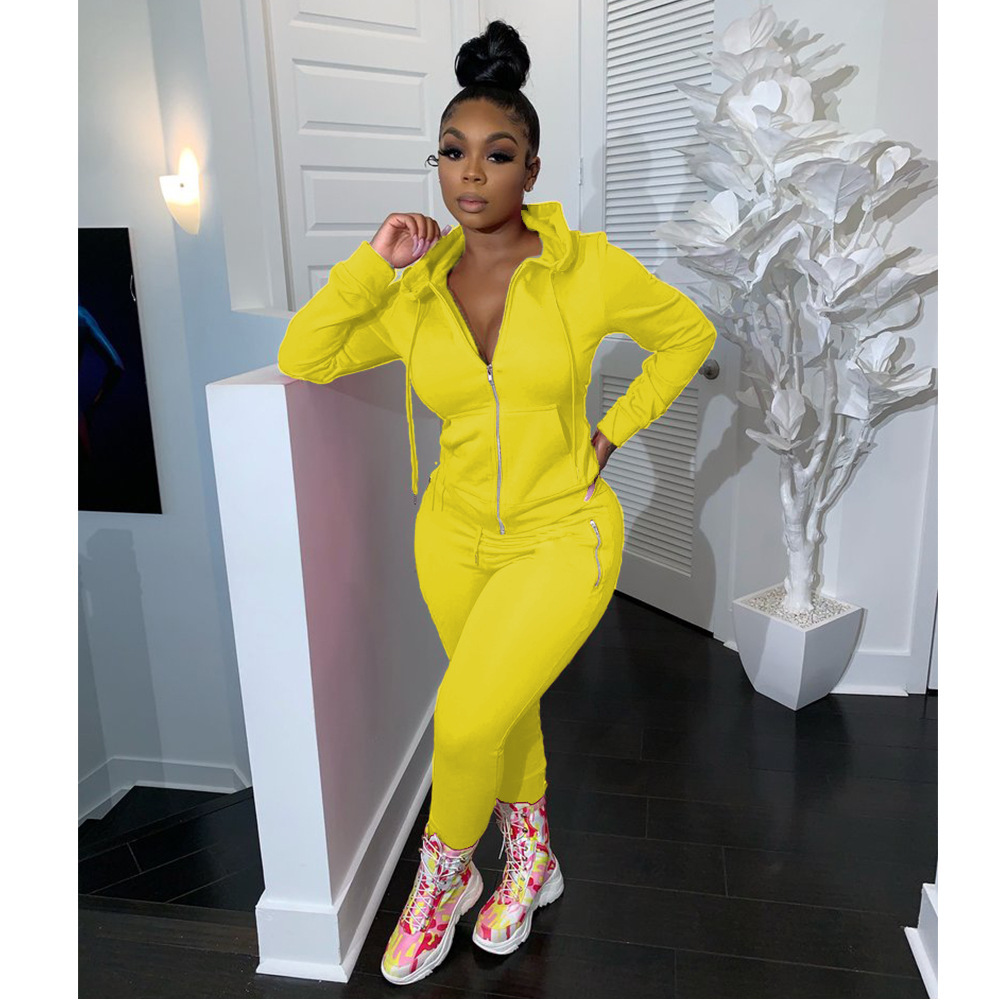 womens tracksuits 2023 fall winter clothing jogger suit black tracksuits long sleeve jacket pants solid color plus size two piece set casual sweatsuit