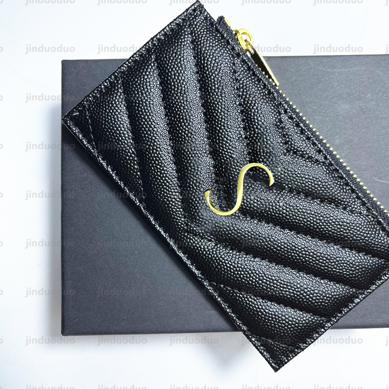 5A quality Genuine leather purses Luxury designer card holders Wallets men Original single Coin holder zipper Women Key Wallet handbags bags Interior Slot Womens, Black silver
5A quality Genuine leather purses Luxury designer card holders Wallets men Original single Coin holder zipper Women Key Wallet handbags bags Interior Slot Womens, Black silver