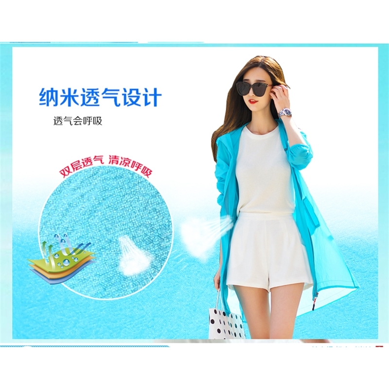 5Xl Plus Big Size Coats Women Spring Summer Style Sunscreen Beach Sun-Protective Clothing Breathable Thin Coat Female A3719 210820