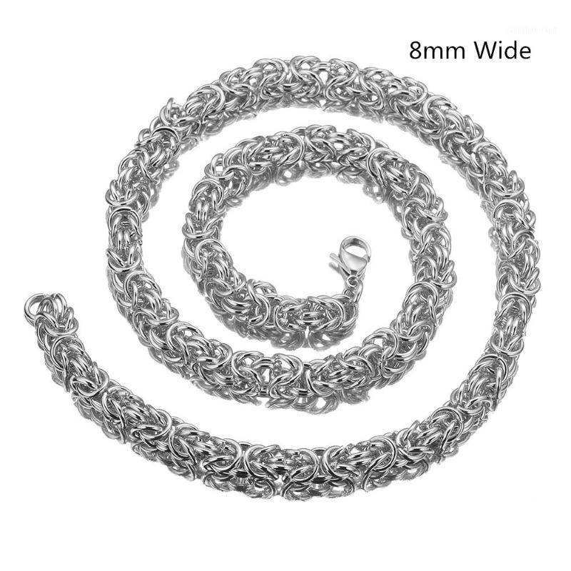 8mm Wide Fashion Men 316L Stainless Steel Byzantine Box Chain Necklace & Bracelet Jewelry 7-40inch Chains
8mm Wide Fashion Men 316L Stainless Steel Byzantine Box Chain Necklace & Bracelet Jewelry 7-40inch Chains