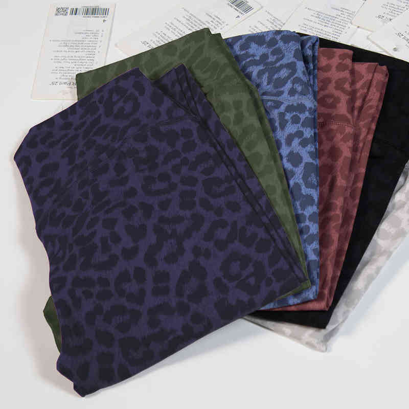 Leopard Leggings Women's Pants Gym Fitness Yoga Sport High Waist Tights Breathable Women Clothing Sweatpants Seamless Leggings H1221