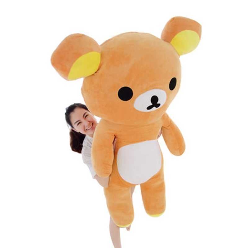 80cm San-x Rilakkuma Relax Bear Lovely Stuffed Toys Cute Soft Pillow Plush Toy Doll Gifts for Children 2021 Q0727