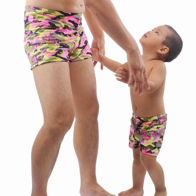 Camouflage Family Matching Father Son Swim Trunk Bathing Suits Parent Child Beach Wears Men Swimsuit Children Swimwear Men's Shorts