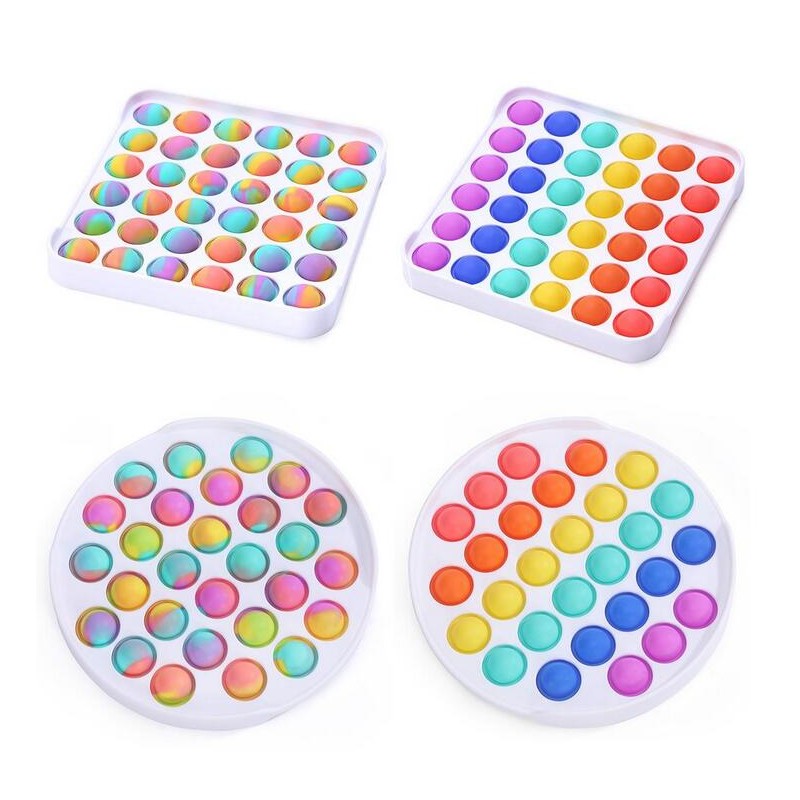 Multicolor Push It Fidget Toy Colorful ABS Sensory Toys Rainbow Bubble Anxiety Stress Relief Stuff For Kids Children 
Multicolor Push It Fidget Toy Colorful ABS Sensory Toys Rainbow Bubble Anxiety Stress Relief Stuff For Kids Children