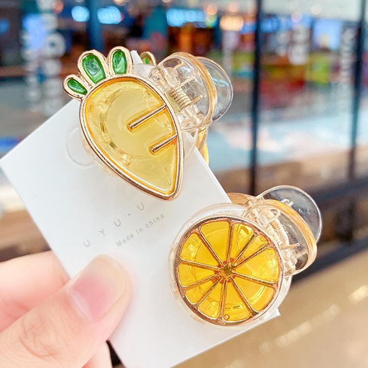 6 Styles Cute Girl Hair Bow Accessory Barrettes Fruit Decoration Accessories kids Jewelry Gift Clipper