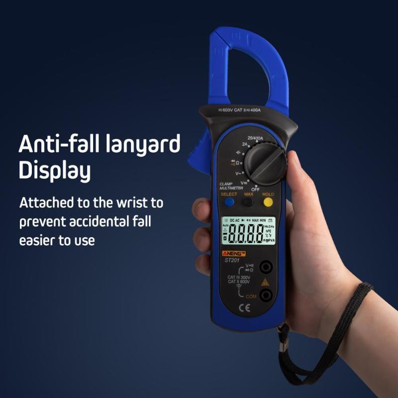 Multimeters ST201 Digital Multimeter Clamp Ammeter Transistor Capacitor Power Tester
