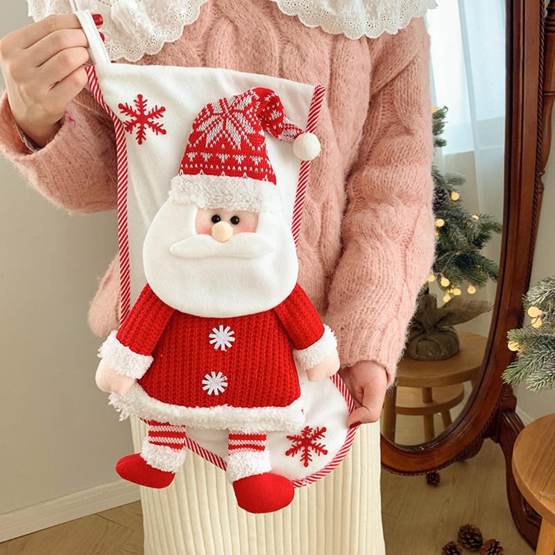 Christmas Decorations Stocking Gift Bag Snowman Eve Decoration Fireplace Decor Candy Xmas Tree Pendant Year Sock
Christmas Decorations Stocking Gift Bag Snowman Eve Decoration Fireplace Decor Candy Xmas Tree Pendant Year Sock