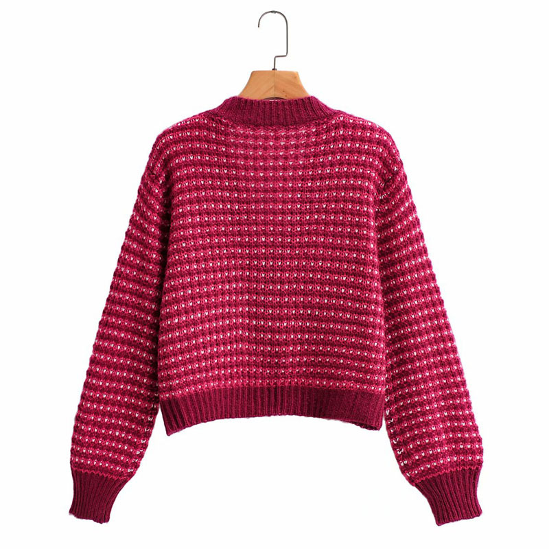 V-neck Single Breasted Long Sleeve Knit Chic Female Cardigan Harajuku Chic Fashion Western Style Autumn Women's Sweater 210507