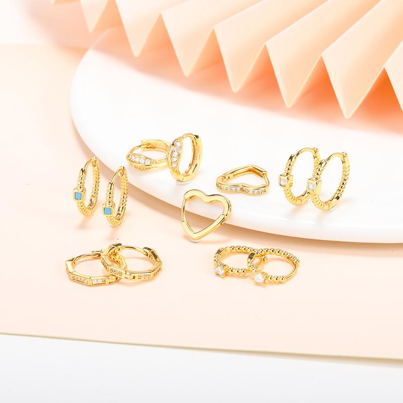 dangle & chandelier stainless steel gold zircon crystal round heart ear buckle earrings for women girl, Silver
dangle & chandelier stainless steel gold zircon crystal round heart ear buckle earrings for women girl, Silver