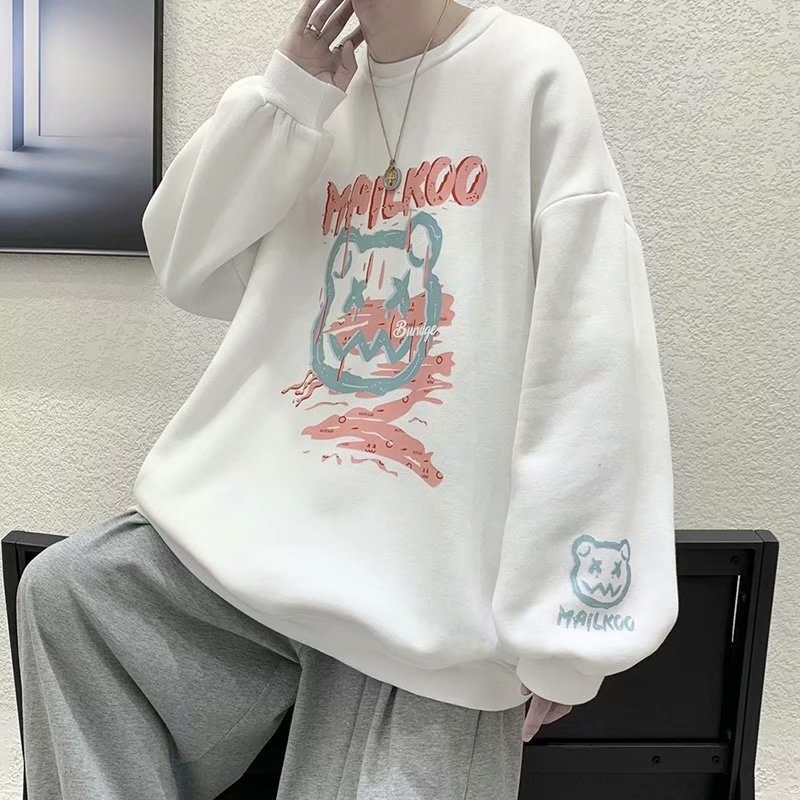 Autumn sweater men's trend loose little devil graffiti top net red tide brand printed cartoon round neck coat, Black
Autumn sweater men's trend loose little devil graffiti top net red tide brand printed cartoon round neck coat, Black