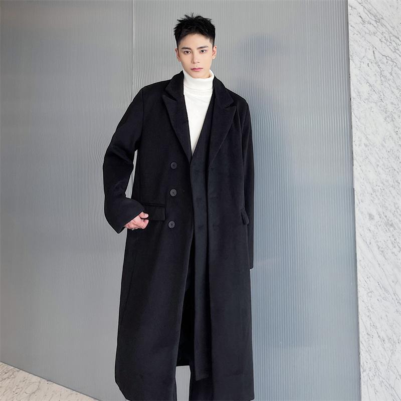 Men' Wool & Blends Korean Double Placket Fashion Sense Light Luxurious Tweed Coat Autumn And Winter Handsome Medium Long, Black
Men' Wool & Blends Korean Double Placket Fashion Sense Light Luxurious Tweed Coat Autumn And Winter Handsome Medium Long, Black