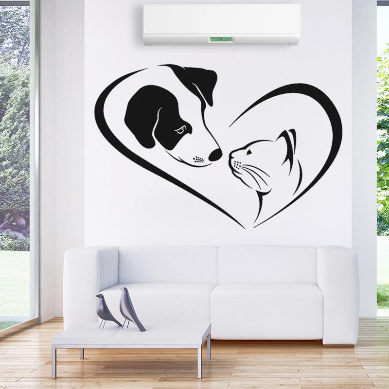 Wall Stickers Dog Cat Love Heart Friend Animal Pets Shop Veterinary Nursery House Decor Door Window Decals Murals DW10475
Wall Stickers Dog Cat Love Heart Friend Animal Pets Shop Veterinary Nursery House Decor Door Window Decals Murals DW10475