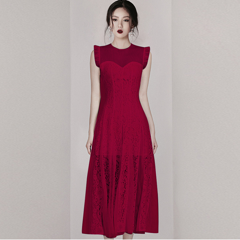 ZAWFL arrival spring Women's Vintage lace mesh hollow out Dress Ladies Elegant Office Party luxury OL slim Dresses vestido 210525, Red
ZAWFL arrival spring Women's Vintage lace mesh hollow out Dress Ladies Elegant Office Party luxury OL slim Dresses vestido 210525, Red