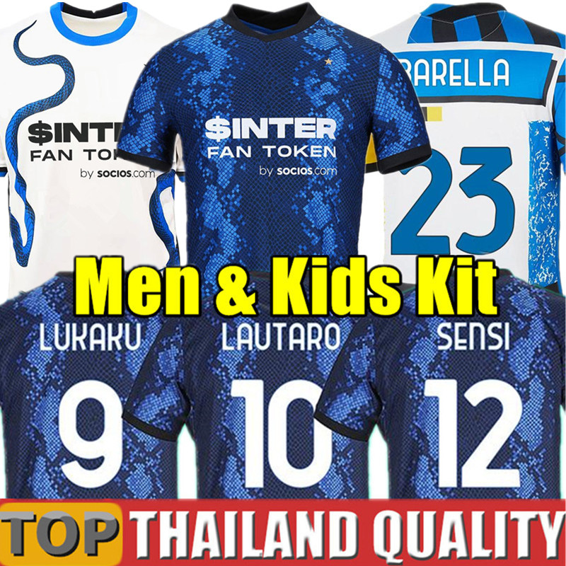 21 22 INTER soccer jerseys LUKAKU MILAN VIDAL BARELLA LAUTARO ERIKSEN ALEXIS football shirt set 2021 2022 Men Kids kit 4th fourth uniform, 21/22 home - men
21 22 INTER soccer jerseys LUKAKU MILAN VIDAL BARELLA LAUTARO ERIKSEN ALEXIS football shirt set 2021 2022 Men Kids kit 4th fourth uniform, 21/22 home - men