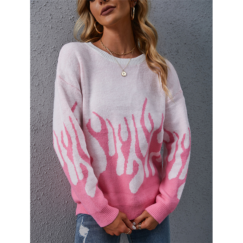 2021 autumn and winter new pink knitted sweater long-sleeved casual all-match women's clothing, White;black
2021 autumn and winter new pink knitted sweater long-sleeved casual all-match women's clothing, White;black