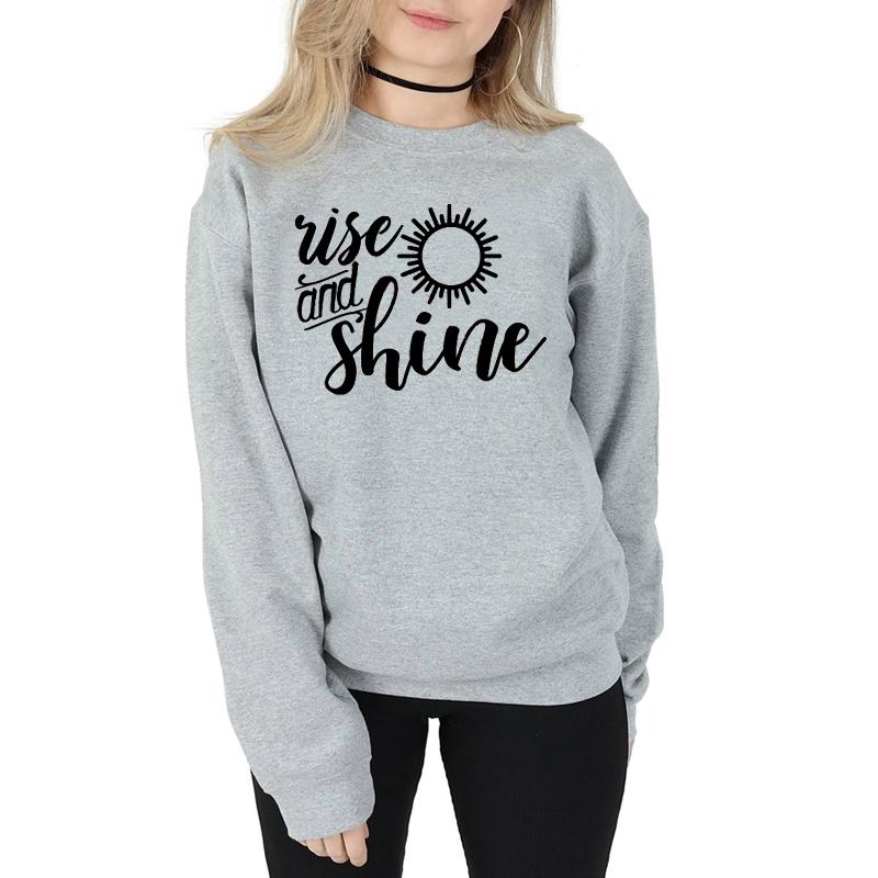 Women's Hoodies & Sweatshirts Rise And Shine Sweatshirt Women Fashion Pure Casual Graphic Young Hipster Grunge Tumblr Pullovers Vintage Tops, White
Women's Hoodies & Sweatshirts Rise And Shine Sweatshirt Women Fashion Pure Casual Graphic Young Hipster Grunge Tumblr Pullovers Vintage Tops, White
