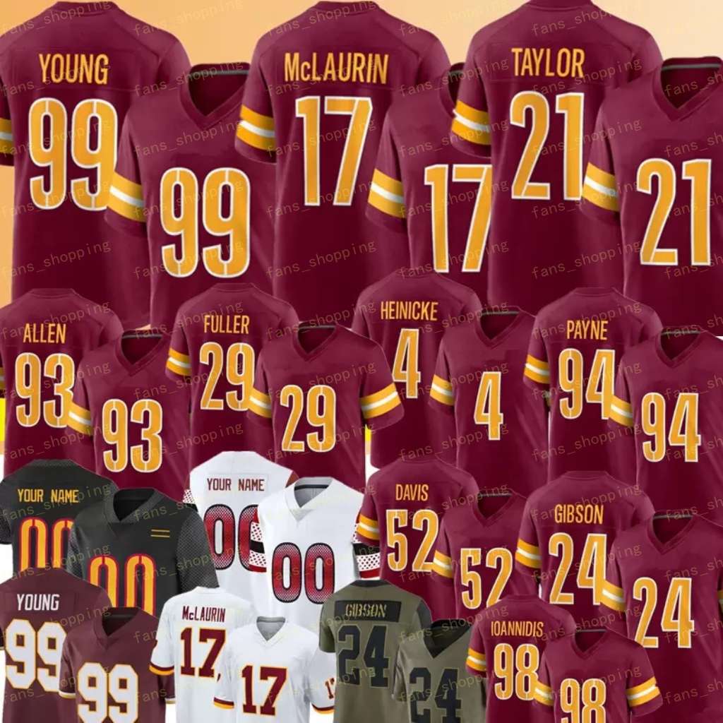 99 Chase Young Jersey 17 Terry McLaurin 11 Carson Wentz Commanders Sean Taylor Antonio Gibson Jonathan Allen Washingtons Taylor Heinicke Montez Sweat Da'Ron Payne, Youth
99 Chase Young Jersey 17 Terry McLaurin 11 Carson Wentz Commanders Sean Taylor Antonio Gibson Jonathan Allen Washingtons Taylor Heinicke Montez Sweat Da'Ron Payne, Youth
