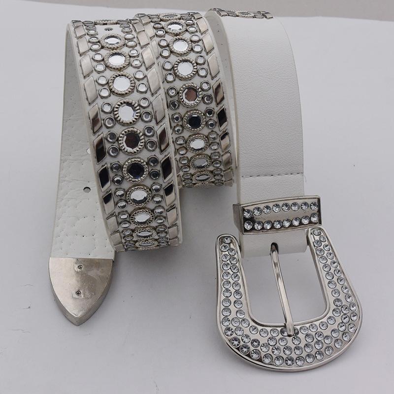 Femme Punk Rock Rivet Belt For Women Elegant Square Bead With Pin Buckle Studded Dress Jeans Ceinture Drop Belts, Black;brown
Femme Punk Rock Rivet Belt For Women Elegant Square Bead With Pin Buckle Studded Dress Jeans Ceinture Drop Belts, Black;brown