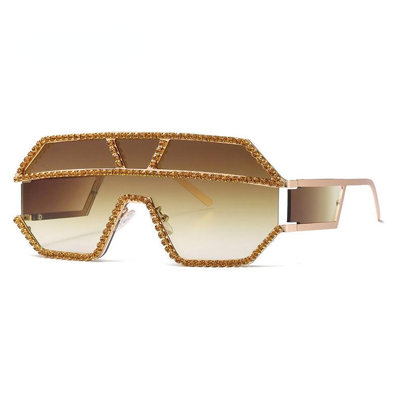 Outdoor Eyewear Fashion Oversized One Piece Rhinestone Sunglasses Women Vintage Luxury Crystal Ocean Lens Men Diamond Sun Glasses
Outdoor Eyewear Fashion Oversized One Piece Rhinestone Sunglasses Women Vintage Luxury Crystal Ocean Lens Men Diamond Sun Glasses