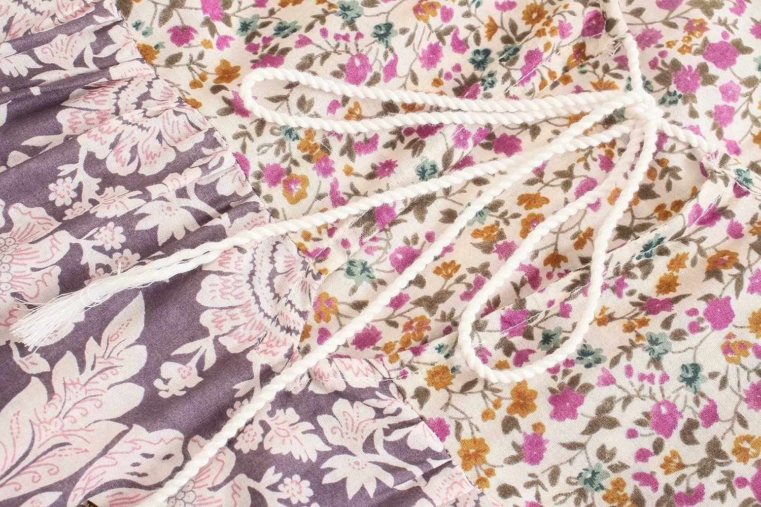 DEAT Women Printing Dress Round Neck Short Sleeve Arrivals Lady Temperament Fashion Spring Summer 11D1709 210709