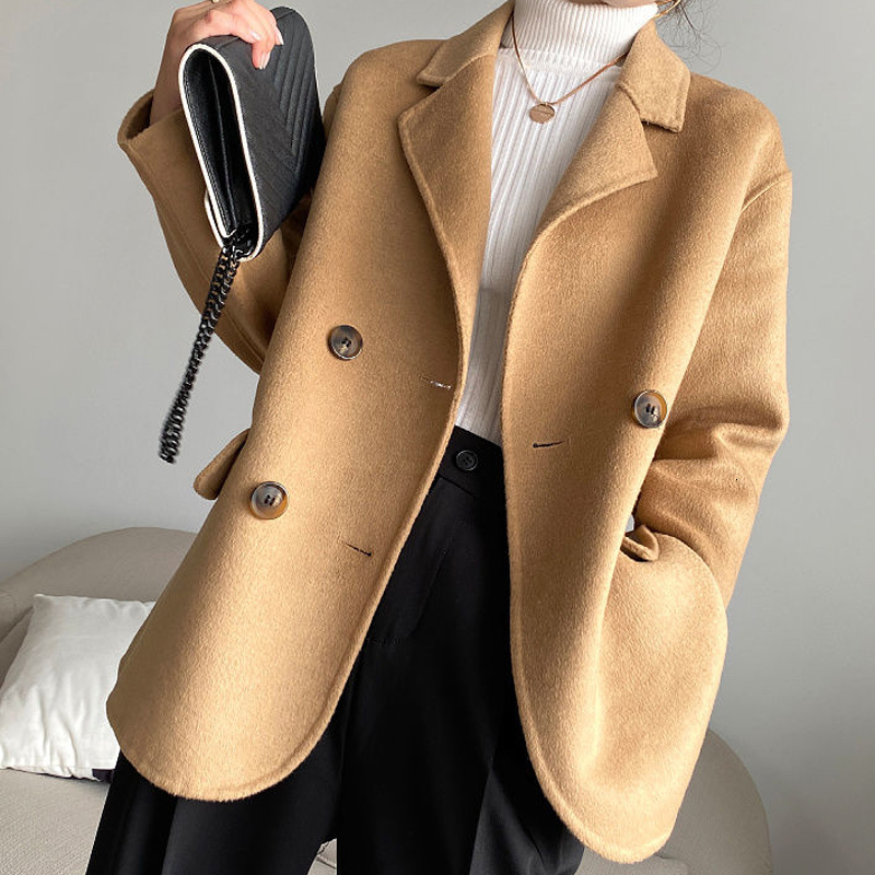Women's Wool & Blends Spring fall women double-breasted fashion jackets woolen woman tall street coat short elegant work jacket PA9T, 1# shoe box
Women's Wool & Blends Spring fall women double-breasted fashion jackets woolen woman tall street coat short elegant work jacket PA9T, 1# shoe box