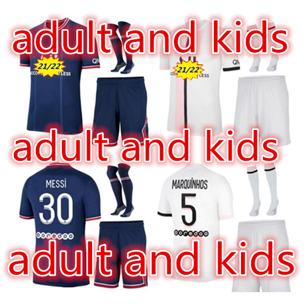 21 22 MESSI MBAPPE HAKIMI SERGIO RAMOS soccer jersey Maillots football shirt 2021 2022 MARQUINHOS men + kids kit enfants maillot de foot
21 22 MESSI MBAPPE HAKIMI SERGIO RAMOS soccer jersey Maillots football shirt 2021 2022 MARQUINHOS men + kids kit enfants maillot de foot