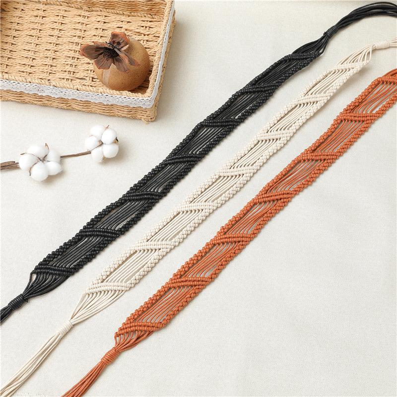 Belts Johnature Simple Knitting Bohemian Vintage For Women 2021 All Match 3 Colors Tassel Folk-custom Belt, Beige
Belts Johnature Simple Knitting Bohemian Vintage For Women 2021 All Match 3 Colors Tassel Folk-custom Belt, Beige