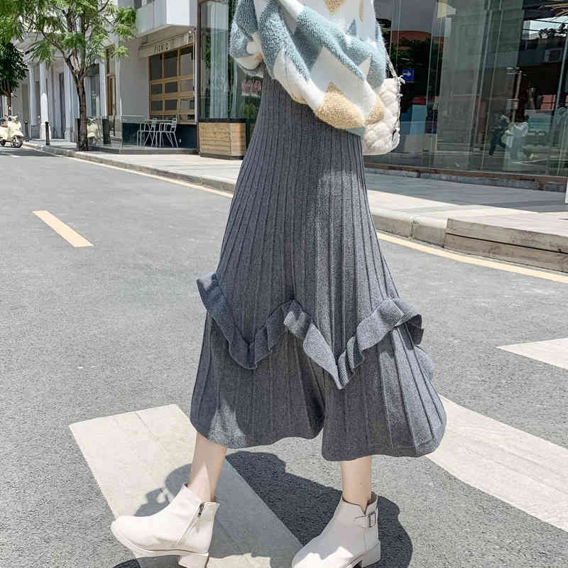Women Knitted skirt High Waist ruffles pleated One step mid-length Autumn and Winter office lady 210524, Beige
Women Knitted skirt High Waist ruffles pleated One step mid-length Autumn and Winter office lady 210524, Beige