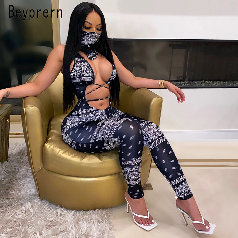 Beyprern Vintage Hollow Out Printed Laced Jumpsuit With Scarf Women Sexy Cut Out Bandage Long Pants Jumpsuit Romper Club Outfits, Black
Beyprern Vintage Hollow Out Printed Laced Jumpsuit With Scarf Women Sexy Cut Out Bandage Long Pants Jumpsuit Romper Club Outfits, Black