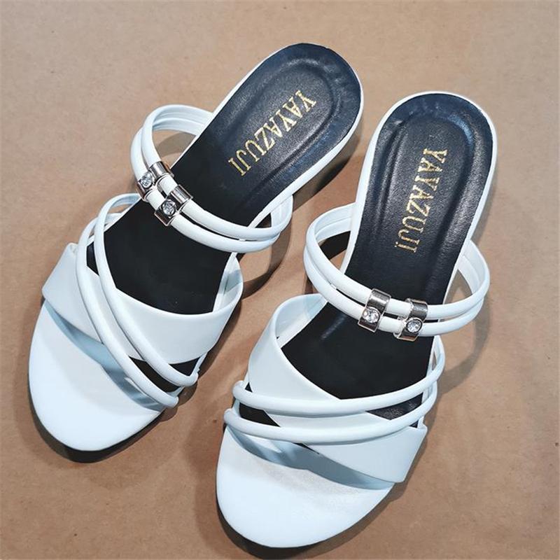 Slippers Women Slipper Summer Outdoor Sandal Simple White Square High Heel Slip On Flip Flop Elegant Slides Women's
Slippers Women Slipper Summer Outdoor Sandal Simple White Square High Heel Slip On Flip Flop Elegant Slides Women's