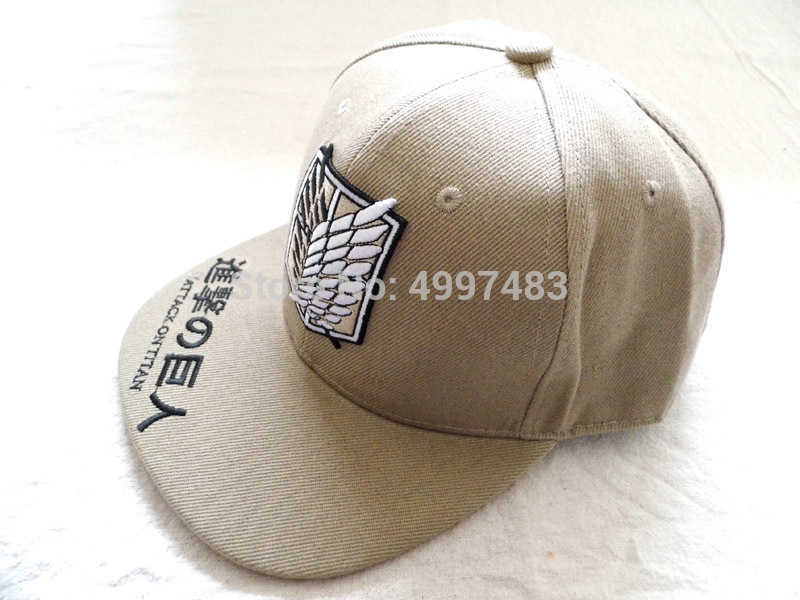 Anime Attack On Titan Men's Baseball Cap Wings of Liberty Mark Summer Snapback Hat for Outdoor Q0911