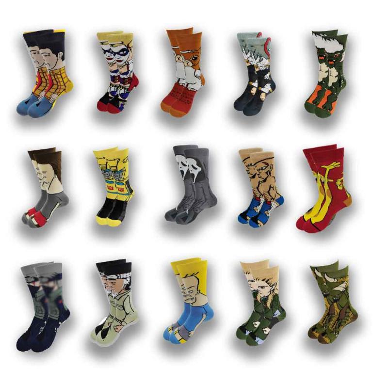 Men's Socks Fashion Funny Women's Personality Anime Cartoon Skarpety High Quality Sewing Pattern, Beige 
Men's Socks Fashion Funny Women's Personality Anime Cartoon Skarpety High Quality Sewing Pattern, Beige