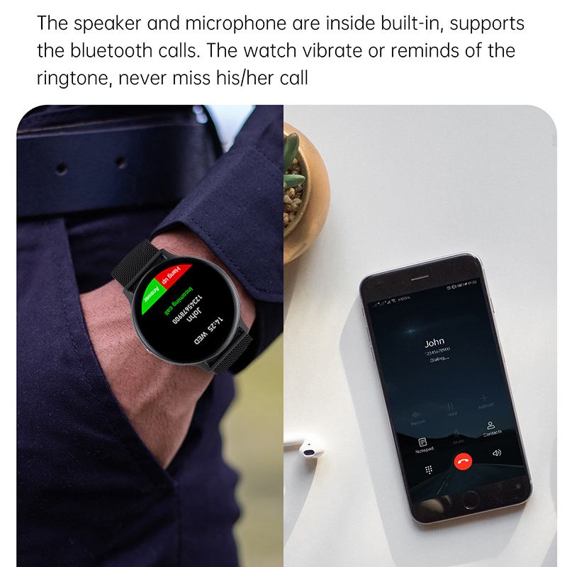 LIGE New Smart Bluetooth Call Watch Men Women Heart Rate Sports fitness tracker Bracelet Watch Man for Android IOS Xiaomi Huaweig, Black
LIGE New Smart Bluetooth Call Watch Men Women Heart Rate Sports fitness tracker Bracelet Watch Man for Android IOS Xiaomi Huaweig, Black