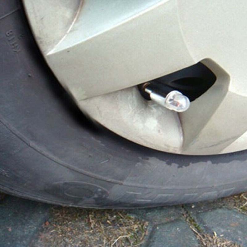 Car Wheel Tire Valve Caps Bicycle Motocycle LED Lights Cycling Lantern Spokes Hub Tyre Lamp Bike Bulbs Accessories 2pcs/pair