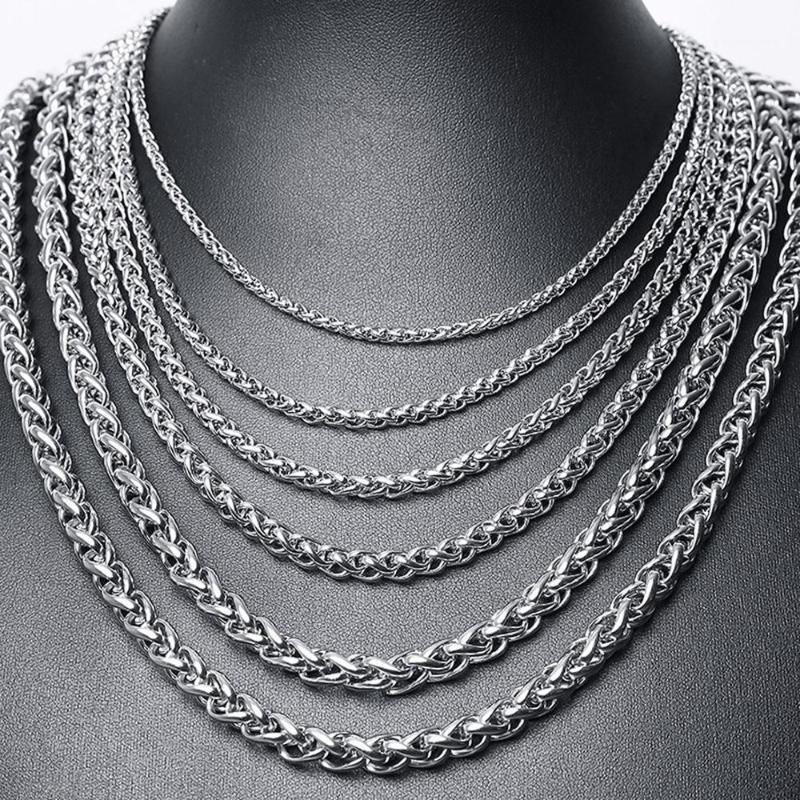 Chains 3/4/5/6/7mm Wide Custom Size 7inch-40inch Fashion Silver Popcorn Chain 316L Stainless Steel Necklace For Women Men Jewelry Gift
Chains 3/4/5/6/7mm Wide Custom Size 7inch-40inch Fashion Silver Popcorn Chain 316L Stainless Steel Necklace For Women Men Jewelry Gift