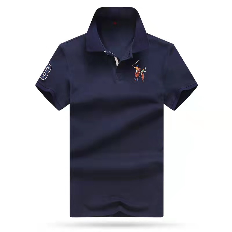 2021 Summer men's polo shirt British style embroidery lapel casual T-shirt, White;black
2021 Summer men's polo shirt British style embroidery lapel casual T-shirt, White;black