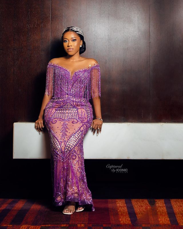 2021 Plus Size Arabic Aso Ebi Luxurious Lilac Mermaid Prom Dresses Lace Beaded Sheer Neck Evening Formal Party Second Reception Gowns Dress ZJ738