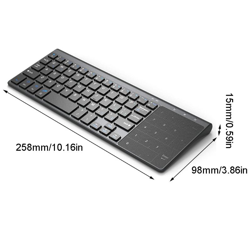 Small Wireless Computer Keyboard 2.4G Wireless Smart TV External Remote Keypad 667C