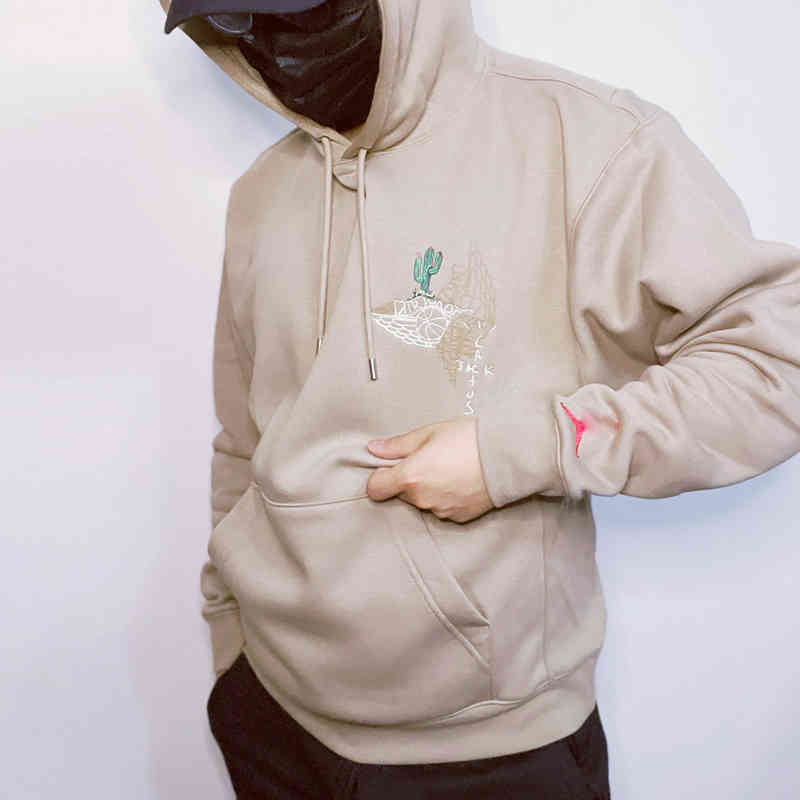 Travis Scott Co Branded Aj6 Print Stitching Loose Hooded Pullover Long Sleeve Sweater Men' Coat High Street Fashion, Khaki
Travis Scott Co Branded Aj6 Print Stitching Loose Hooded Pullover Long Sleeve Sweater Men' Coat High Street Fashion, Khaki