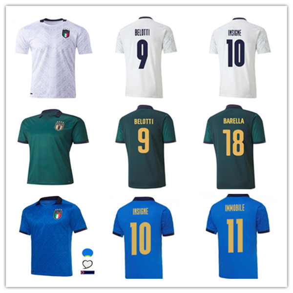 2020 2021 Italy soccer Jersey home away JORGINHO EL SHAARAWY BONUCCI INSIGNE BERNARDESCHI Adult men + kids kit FOOTBALL SHIRTS